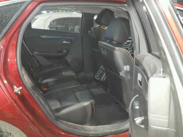 2G1145S30G9153239 - 2016 CHEVROLET IMPALA LTZ RED photo 6