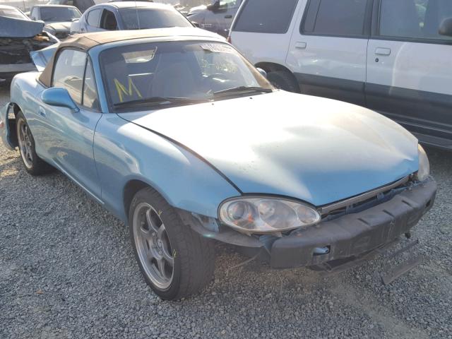 JM1NB353620221450 - 2002 MAZDA MX-5 MIATA BLUE photo 1