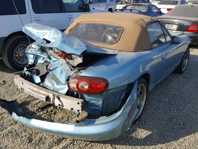 JM1NB353620221450 - 2002 MAZDA MX-5 MIATA BLUE photo 4