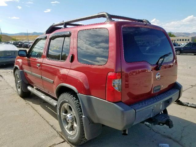 5N1MD28Y12C600180 - 2002 NISSAN XTERRA SE RED photo 3