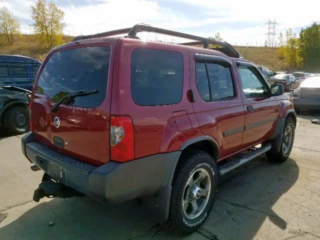 5N1MD28Y12C600180 - 2002 NISSAN XTERRA SE RED photo 4