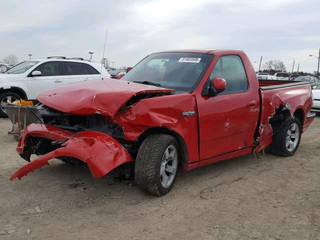 2FTZF07321CB01119 - 2001 FORD F150 SVT L RED photo 2