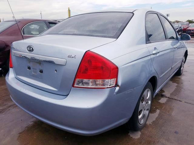 KNAFE121875469466 - 2007 KIA SPECTRA EX BLUE photo 4