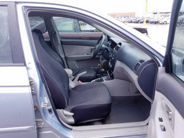 KNAFE121875469466 - 2007 KIA SPECTRA EX BLUE photo 5