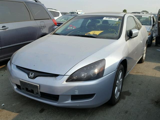 1HGCM82633A000348 - 2003 HONDA ACCORD GRAY photo 2