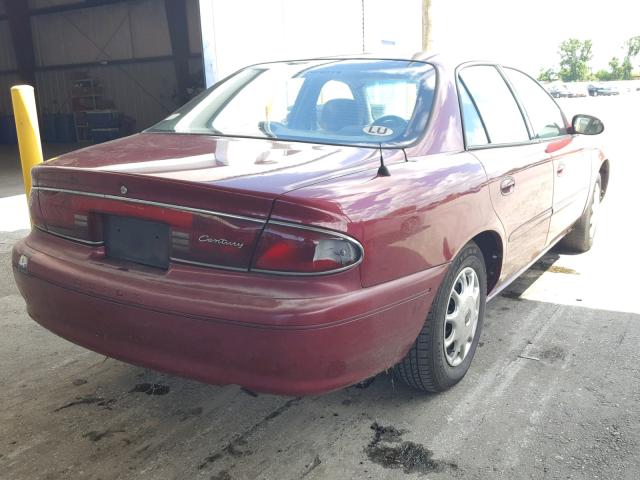 2G4WS52J331250750 - 2003 BUICK CENTURY CU BURGUNDY photo 4