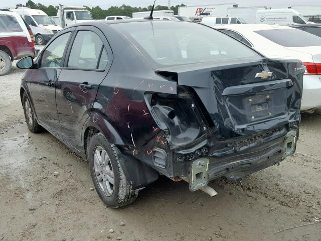 1G1JA5SH2C4196434 - 2012 CHEVROLET SONIC LS BLACK photo 3