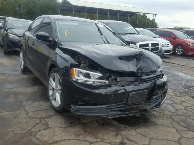 3VW2K7AJ7CM399393 - 2012 VOLKSWAGEN JETTA BASE BLACK photo 1