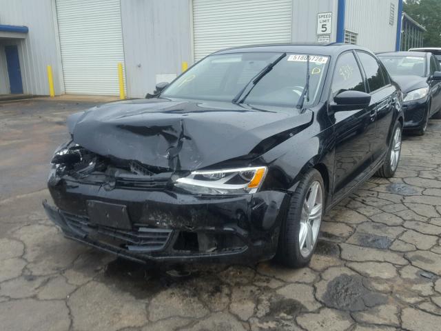 3VW2K7AJ7CM399393 - 2012 VOLKSWAGEN JETTA BASE BLACK photo 2