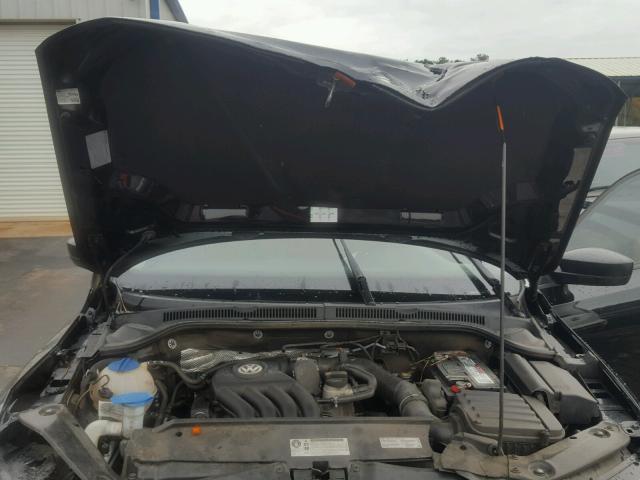 3VW2K7AJ7CM399393 - 2012 VOLKSWAGEN JETTA BASE BLACK photo 7
