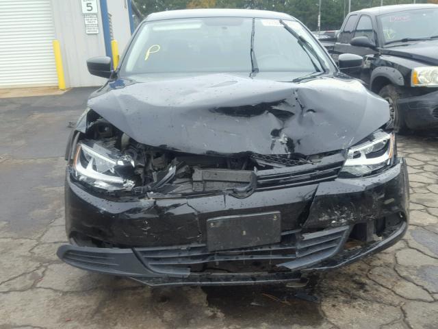 3VW2K7AJ7CM399393 - 2012 VOLKSWAGEN JETTA BASE BLACK photo 9