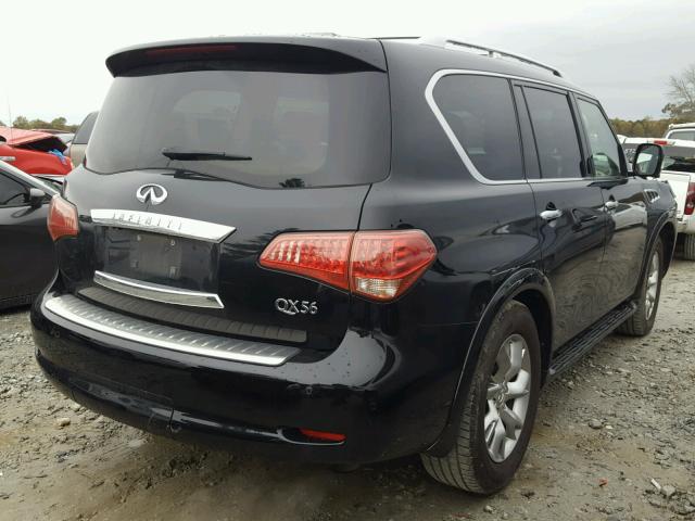 JN8AZ2NF3C9515288 - 2012 INFINITI QX56 BLACK photo 4