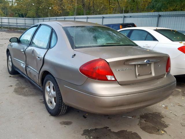 1FAFP55243A222428 - 2003 FORD TAURUS SES TAN photo 3