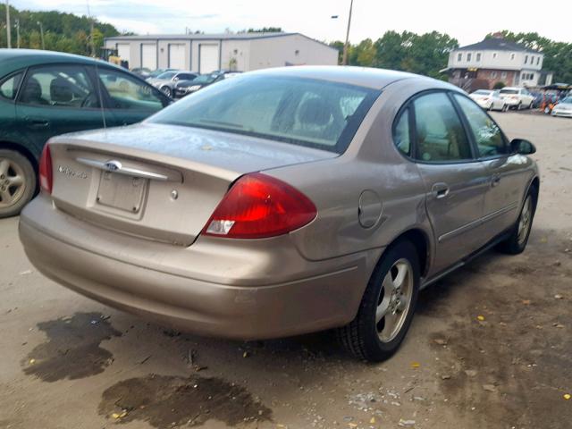 1FAFP55243A222428 - 2003 FORD TAURUS SES TAN photo 4