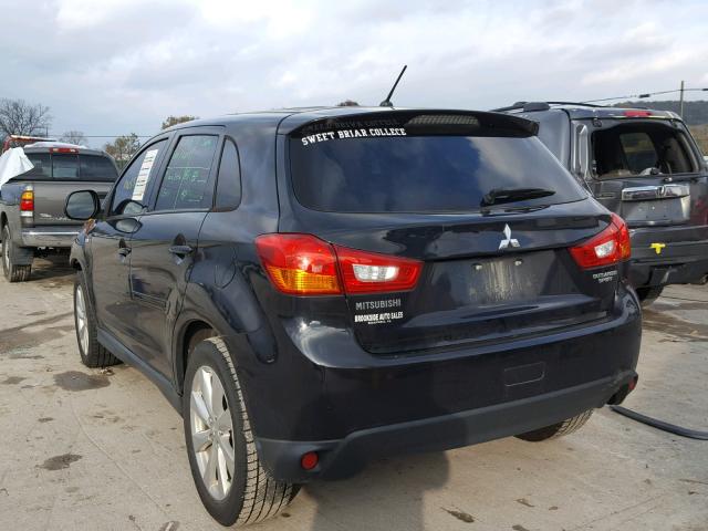 4A4AP3AU4EE003103 - 2014 MITSUBISHI OUTLANDER BLACK photo 3