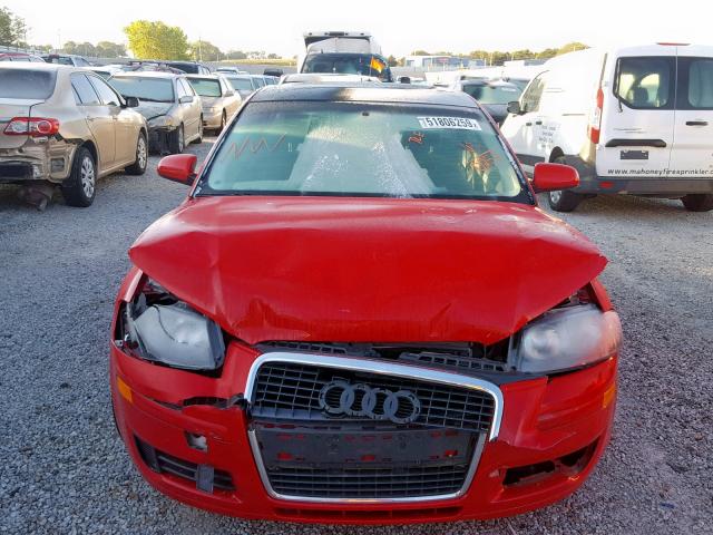 WAUMF68P16A000254 - 2006 AUDI A3 2.0 SPO RED photo 9