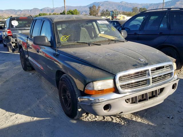 1B7GL2AN81S114653 - 2001 DODGE DAKOTA QUA GREEN photo 1