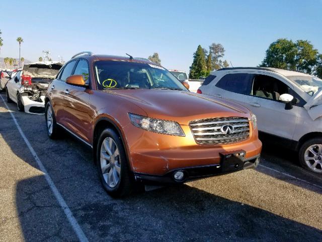 JNRAS08U25X103487 - 2005 INFINITI FX35 ORANGE photo 1