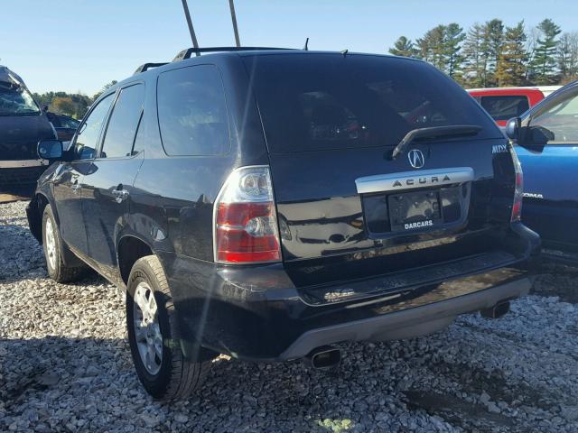 2HNYD18815H519210 - 2005 ACURA MDX TOURIN BLACK photo 3