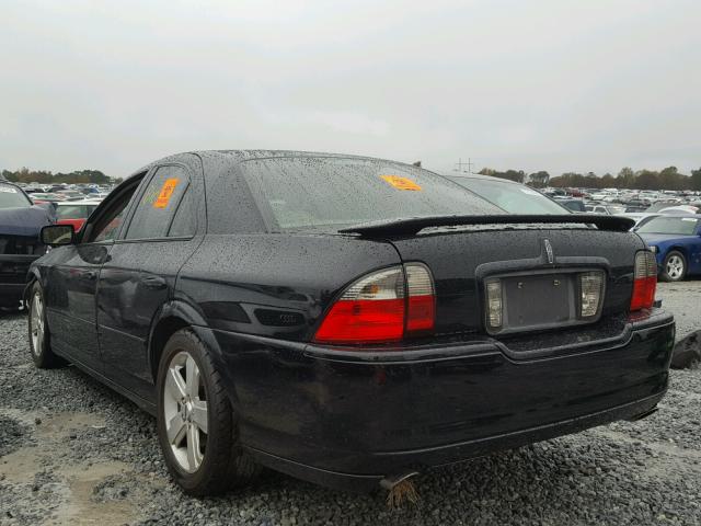 1LNFM87A06Y629128 - 2006 LINCOLN LS BLACK photo 3