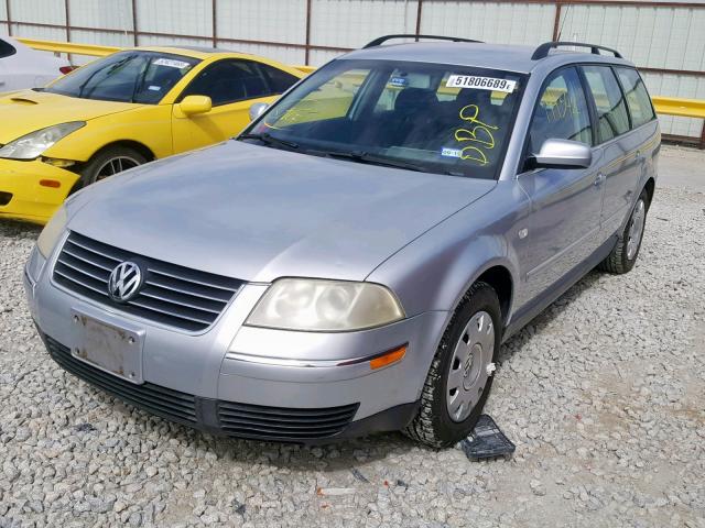 WVWND63B53E134181 - 2003 VOLKSWAGEN PASSAT GL SILVER photo 2