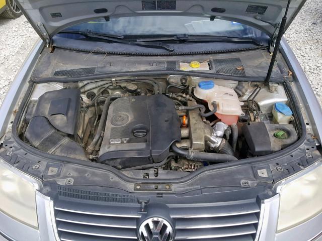 WVWND63B53E134181 - 2003 VOLKSWAGEN PASSAT GL SILVER photo 7