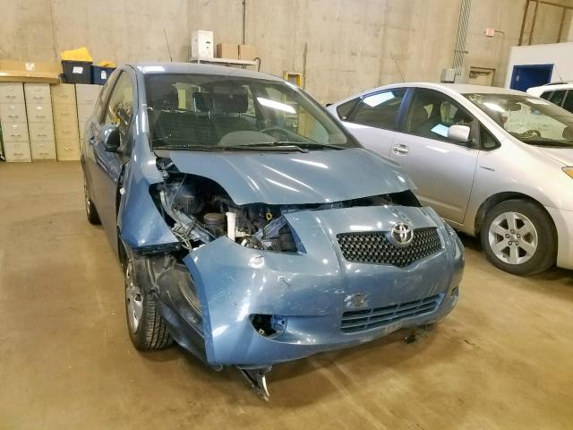 JTDJT923975093136 - 2007 TOYOTA YARIS BLUE photo 1