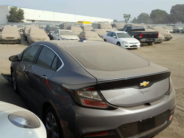 1G1RD6S58JU140047 - 2018 CHEVROLET VOLT PREMI GRAY photo 3