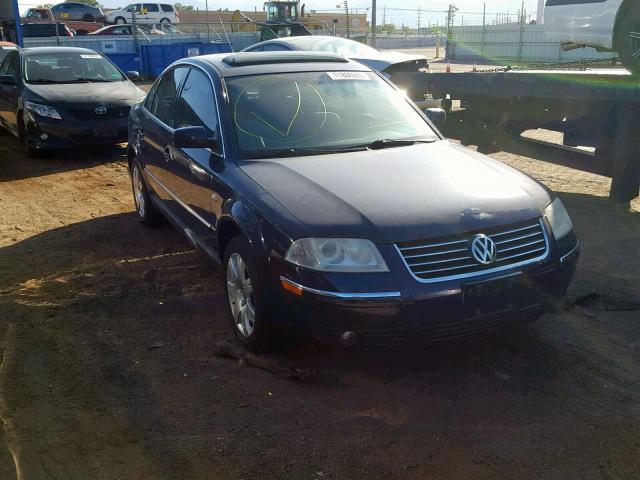 WVWTH63B82P128468 - 2002 VOLKSWAGEN PASSAT GLX BLUE photo 1