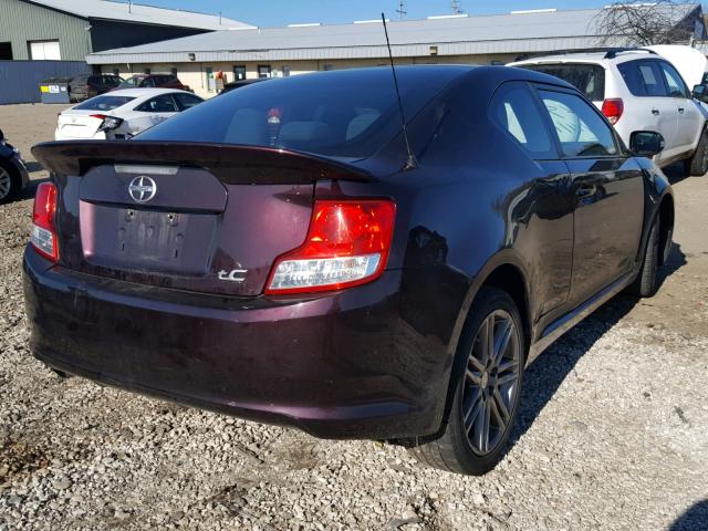 JTKJF5C77C3039480 - 2012 TOYOTA SCION TC 勃艮第红 照片 4