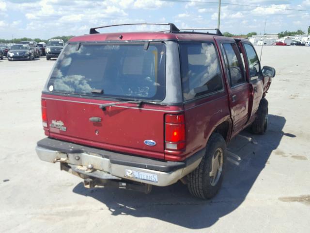 1FMDU34X8RUC50683 - 1994 FORD EXPLORER RED photo 4