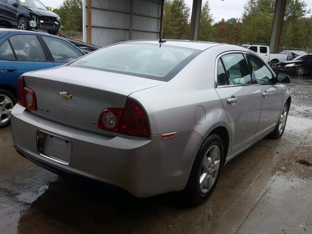 1G1ZG57B58F220663 - 2008 CHEVROLET MALIBU LS 银色 照片 4