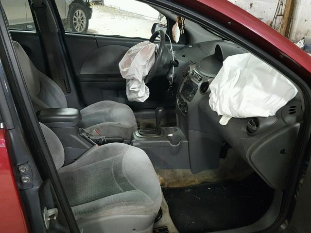 1G8AL52F54Z190707 - 2004 SATURN ION LEVEL MAROON photo 5