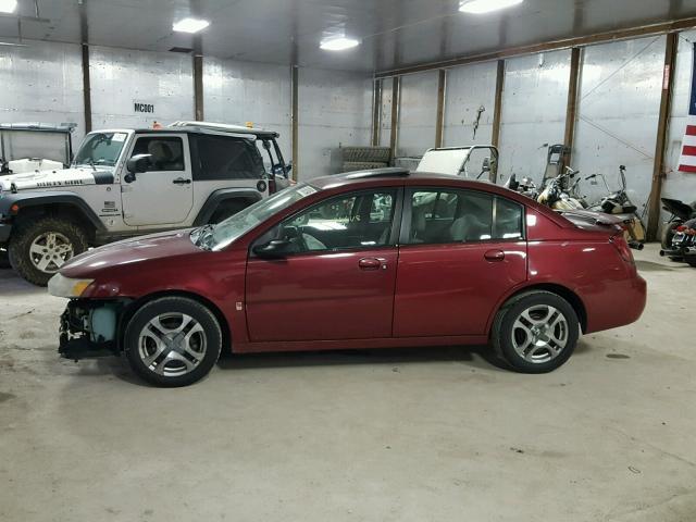 1G8AL52F54Z190707 - 2004 SATURN ION LEVEL MAROON photo 9