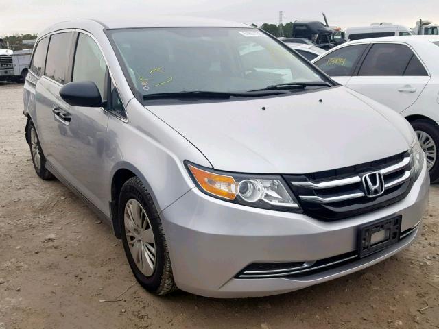 5FNRL5H26EB056938 - 2014 HONDA ODYSSEY LX SILVER photo 1