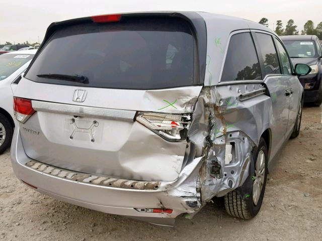 5FNRL5H26EB056938 - 2014 HONDA ODYSSEY LX SILVER photo 4