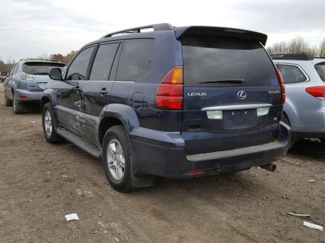 JTJBT20X850085070 - 2005 LEXUS GX 470 BLUE photo 3