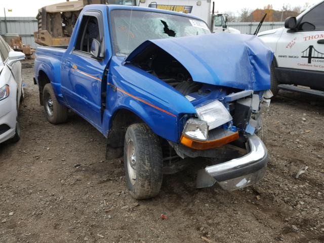 1FTYR10C7WPA86352 - 1998 FORD RANGER BLUE photo 1