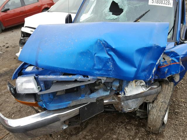 1FTYR10C7WPA86352 - 1998 FORD RANGER BLUE photo 7