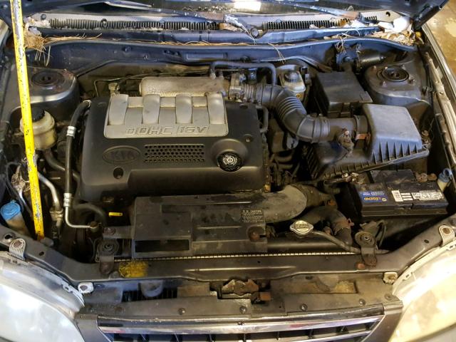 KNAFB121425125974 - 2002 KIA SPECTRA BA GRAY photo 7