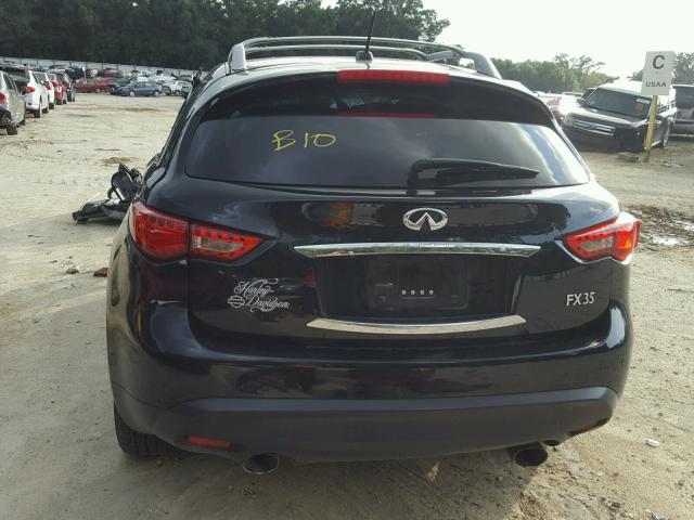 JN8AS1MU8AM802134 - 2010 INFINITI FX35 BLACK photo 10