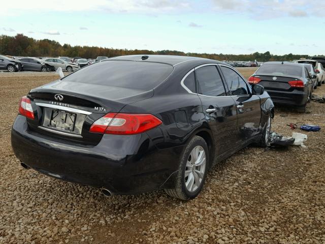 JN1BY1AR0BM374532 - 2011 INFINITI M37 X BLACK photo 4