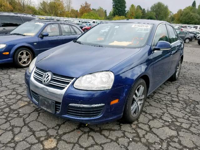 3VWST71K36M713132 - 2006 VOLKSWAGEN JETTA TDI BLUE photo 2