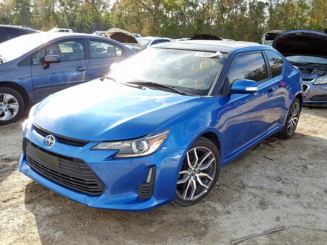 JTKJF5C7XF3092114 - 2015 TOYOTA SCION TC ლურჯი ფოტო 2