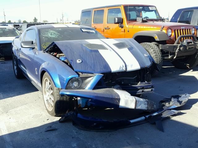1ZVHT88S985145886 - 2008 FORD MUSTANG SH BLUE photo 1