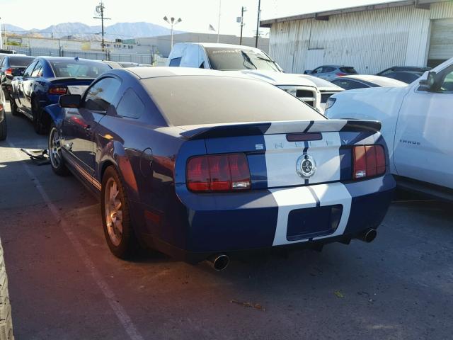 1ZVHT88S985145886 - 2008 FORD MUSTANG SH BLUE photo 3