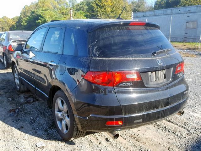 5J8TB18547A001199 - 2007 ACURA RDX TECHNO BLACK photo 3