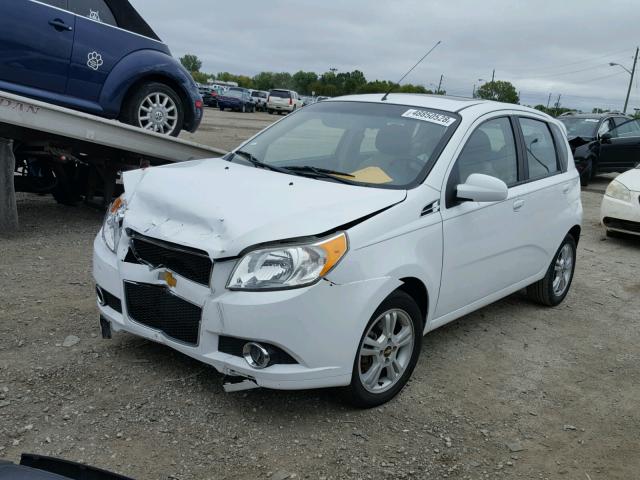 KL1TG6DE7BB222034 - 2011 CHEVROLET AVEO LT WHITE photo 2