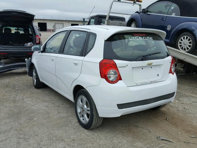 KL1TG6DE7BB222034 - 2011 CHEVROLET AVEO LT WHITE photo 3