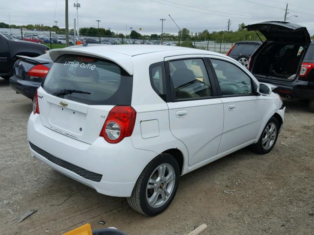 KL1TG6DE7BB222034 - 2011 CHEVROLET AVEO LT WHITE photo 4